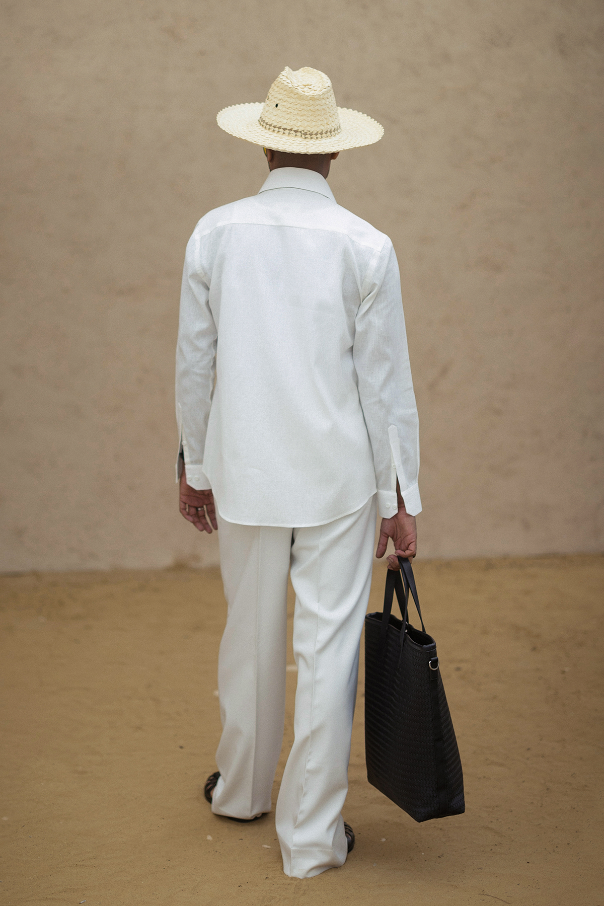 Off White Irish Linen Shirt