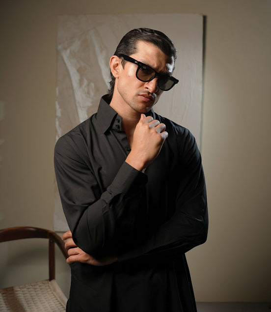 Black Shalwar Kameez