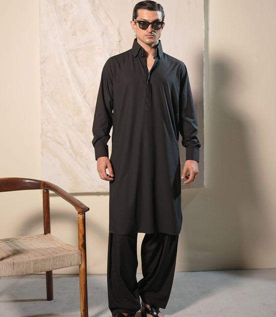 Black Shalwar Kameez