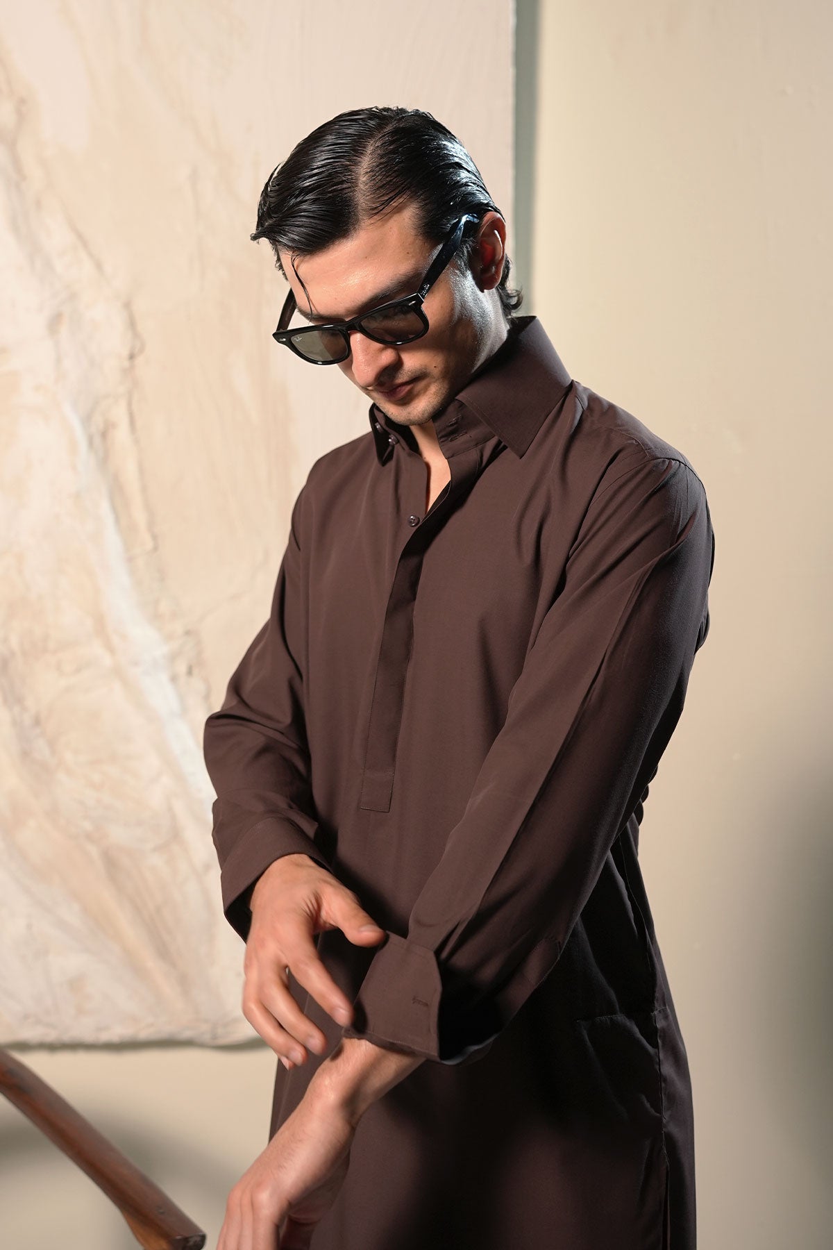 Brown Shalwar Kameez