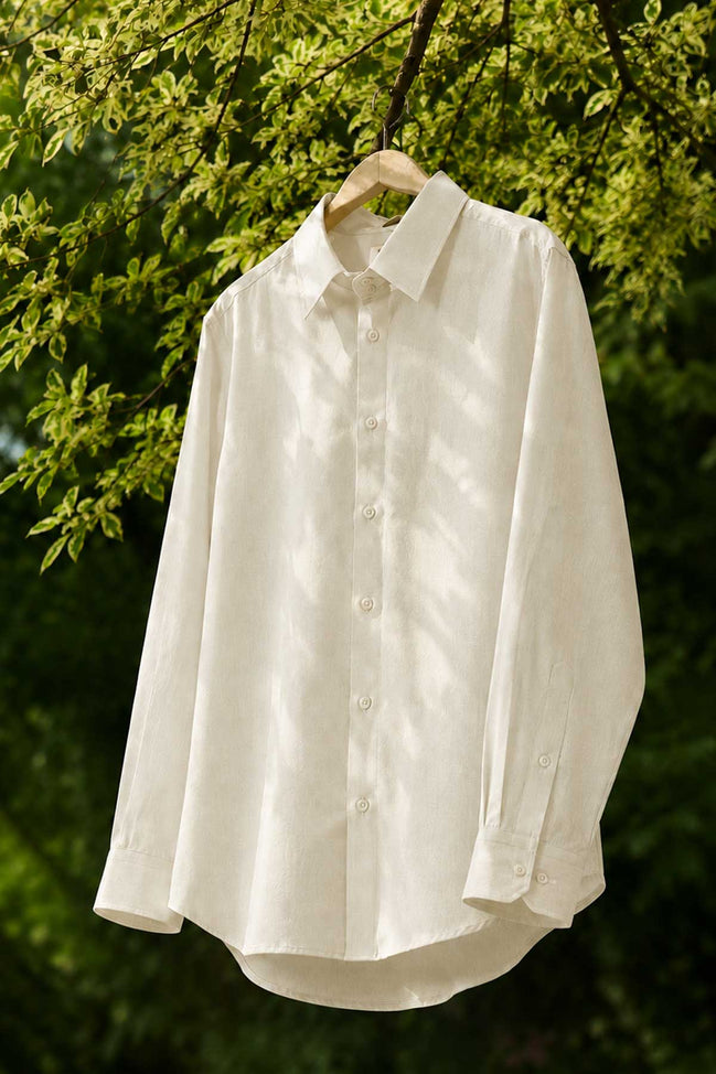 White Irish Linen