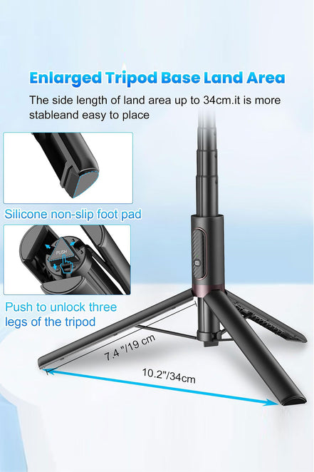 Tripod Selfie Stick Black