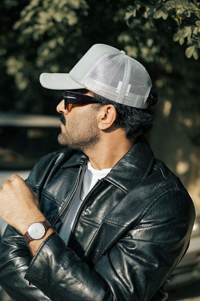 Grey Basic Tucker Cap