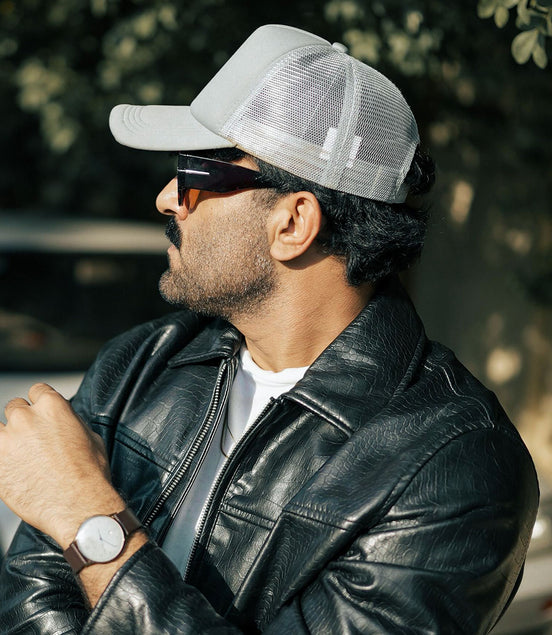 Grey Basic Tucker Cap