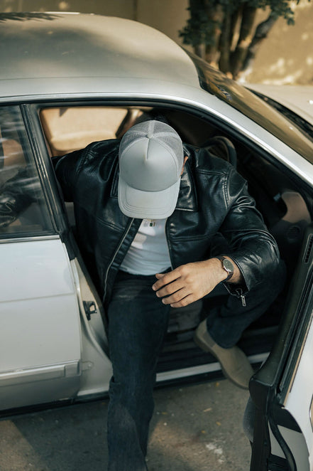 Grey Basic Tucker Cap