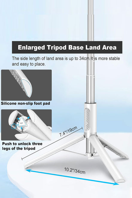 Tripod Selfie Stick White
