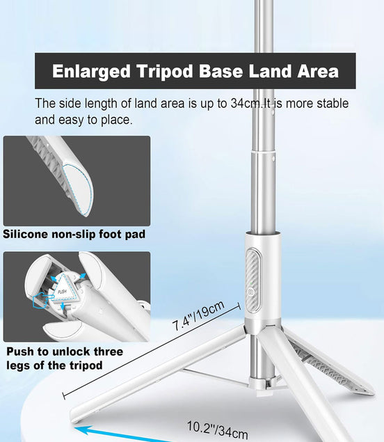 Tripod Selfie Stick White