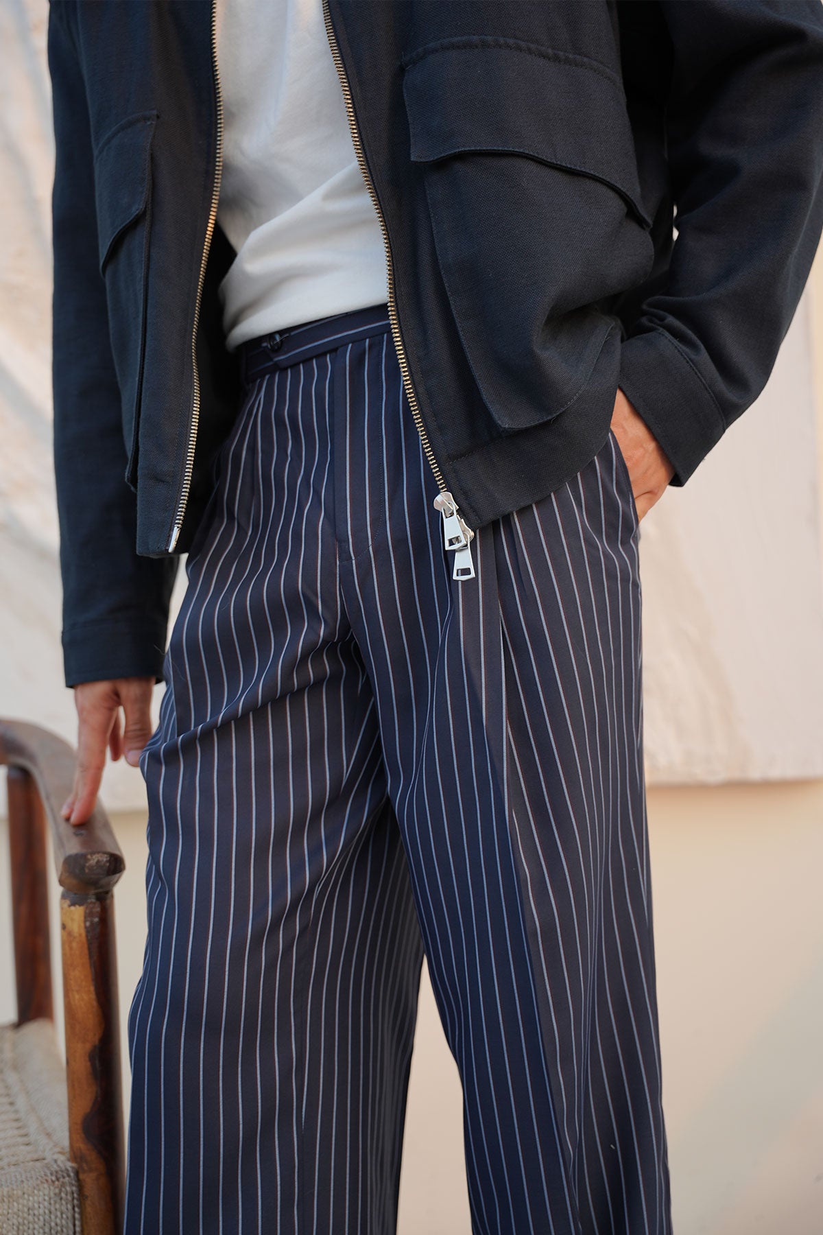 Blue Stripe Pants