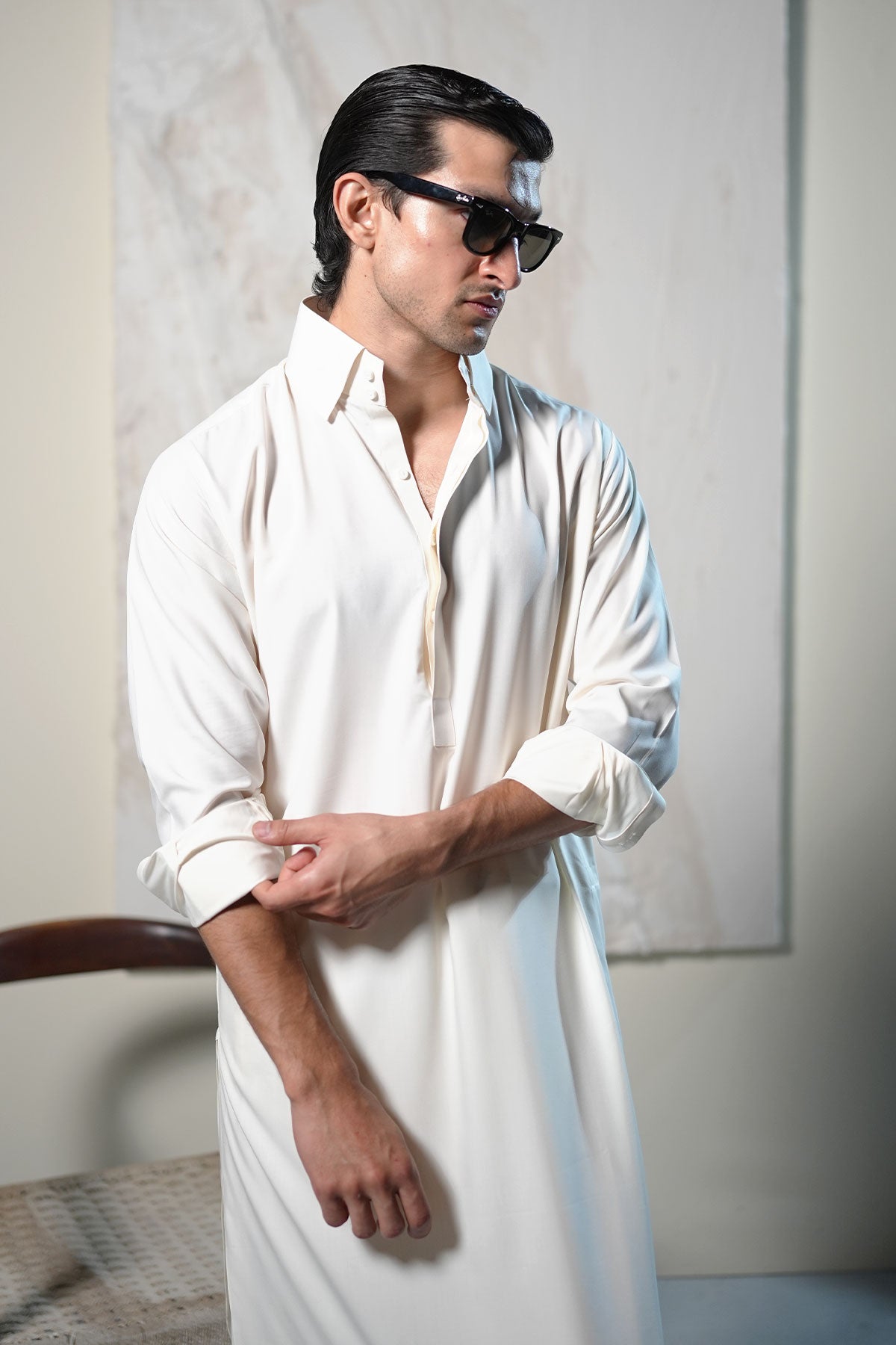 Off White Shalwar Kameez