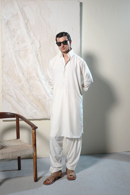 Off White Shalwar Kameez