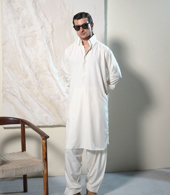 Off White Shalwar Kameez